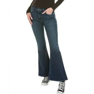 Hudson Jeans Heidi High-Rise Flare Dark‎ Wash Stretch 32